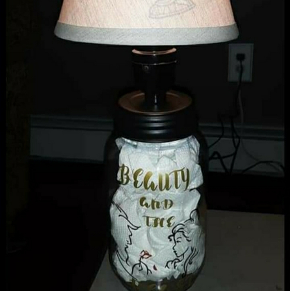 Beauty and the Beast lamp